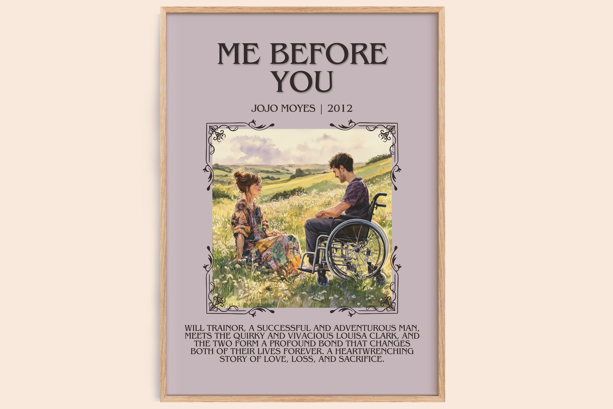 Me Before You Minimalist Book Poster by Jojo Moyes