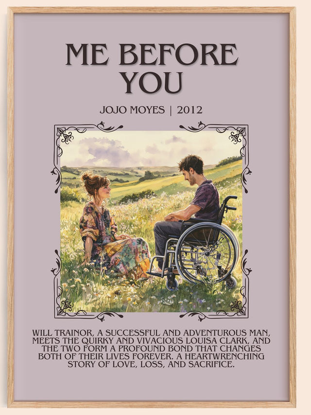 Me Before You Minimalist Book Poster by Jojo Moyes