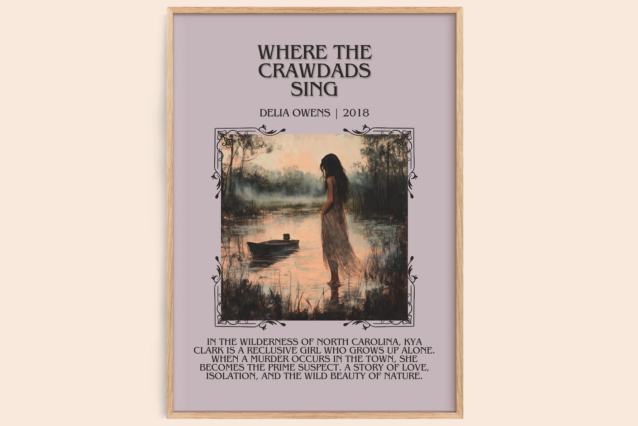 Where the Crawdads Sing Minimalist Book Poster by Delia Owens