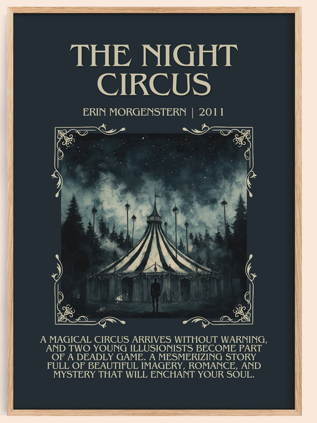 The Night Circus Minimalist Book Poster by Erin Morgenstern