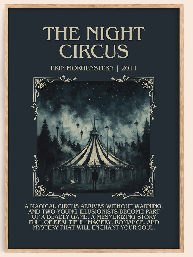 The Night Circus Minimalist Book Poster by Erin Morgenstern