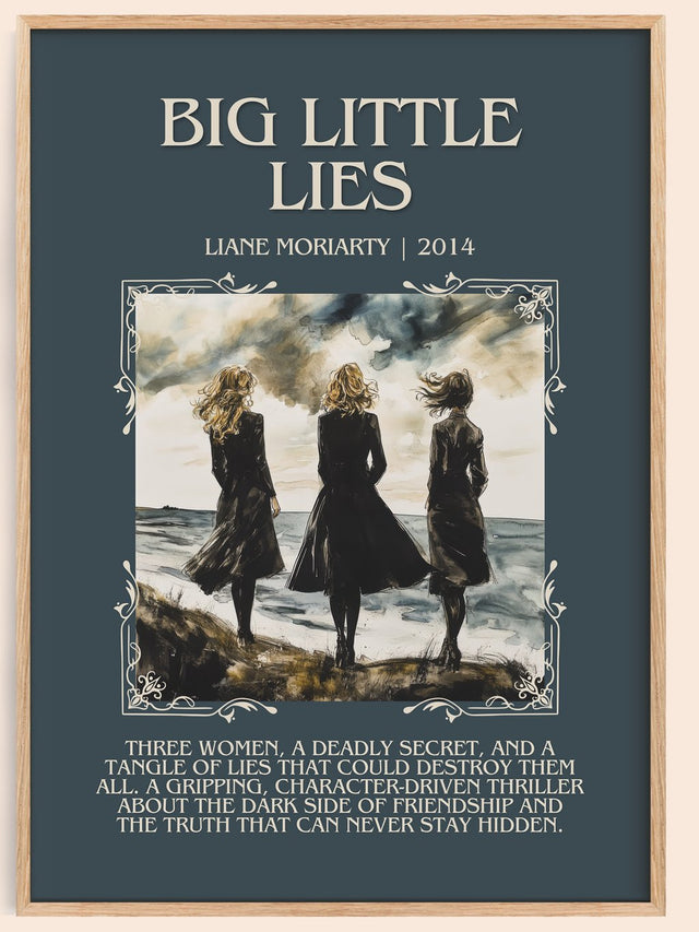 Big Little Lies Minimalist Book Poster by Lian Moriarty