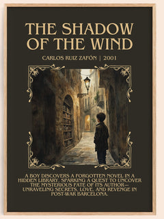 The Shadow Of The Wind Minimalist Book Poster by Carlos Ruiz Zafón