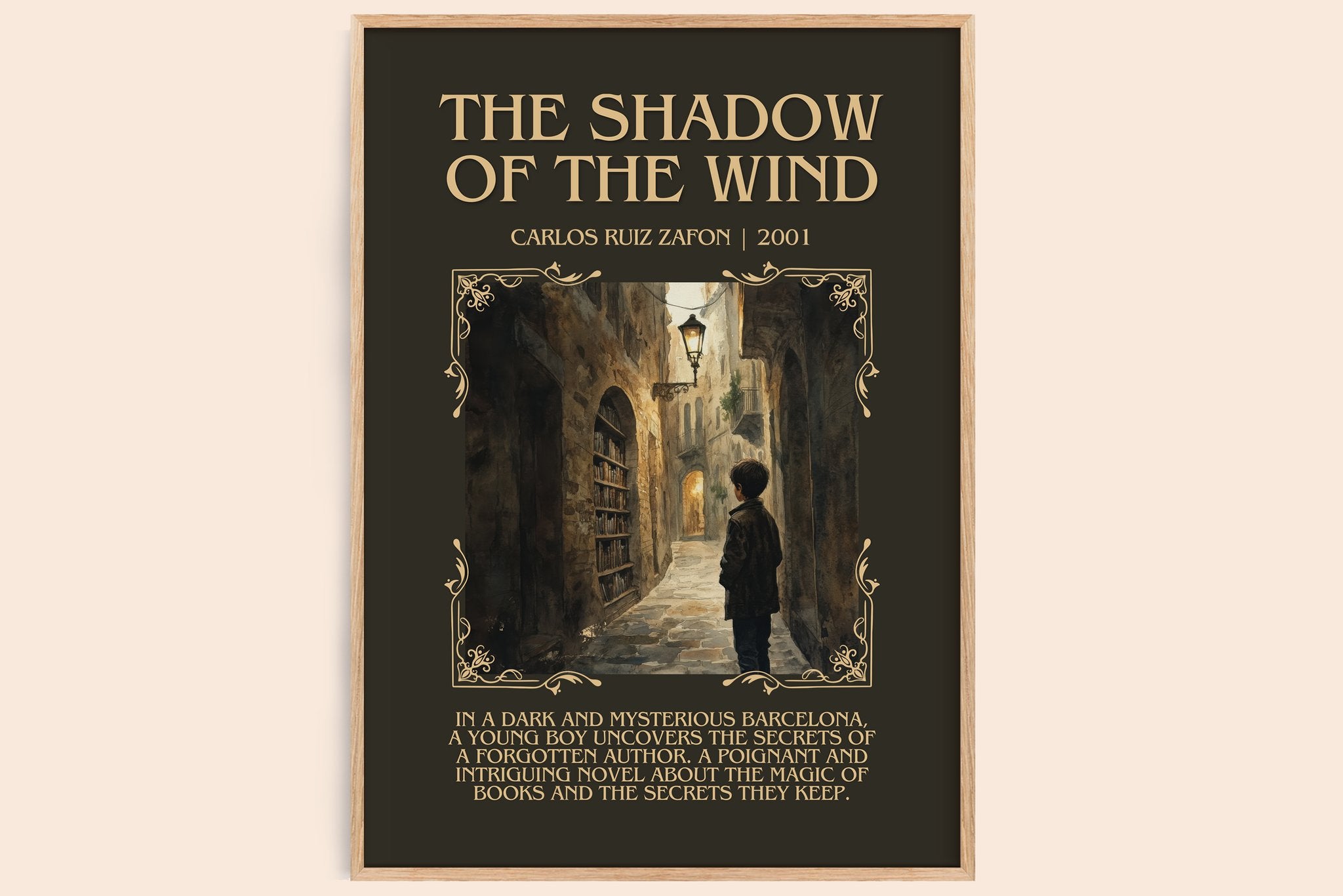 The Shadow Of The Wind Minimalist Book Poster by Carlos Ruiz Zafón