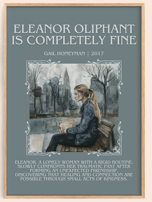 Eleanor Oliphant Is Completely Fine Minimalist Book Poster – G.