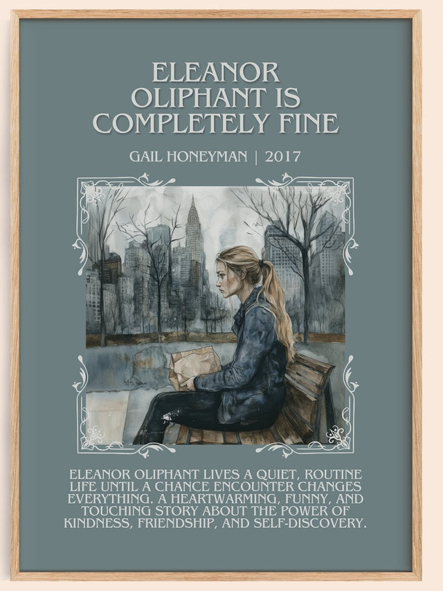 Eleanor Oliphant Is Completely Fine Minimalist Book Poster – G.