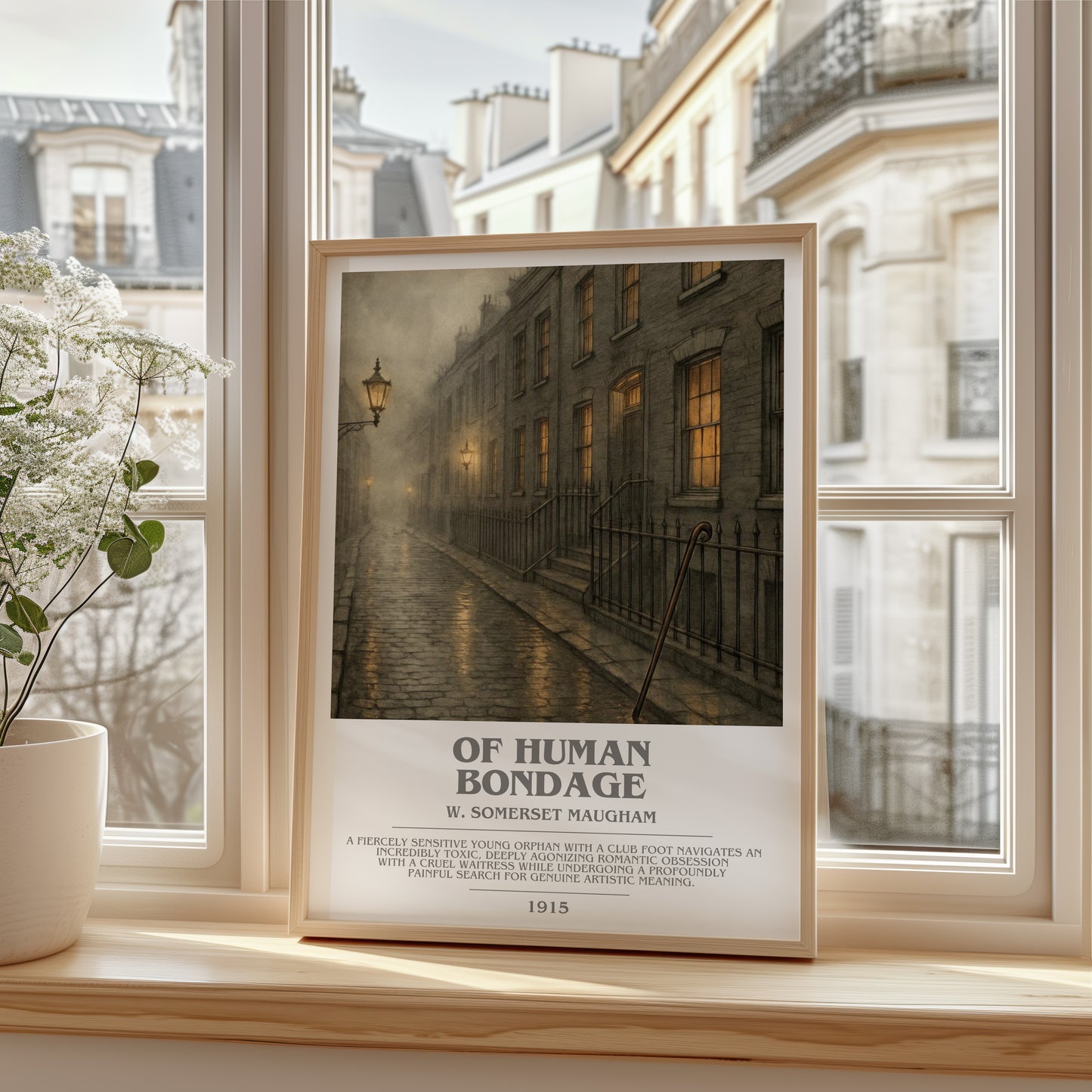 Of Human Bondage bookish poster colour and style options – W. Somerset Maugham book art