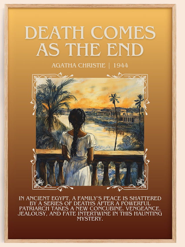 Death Comes as the End Minimalist Book Poster by Agatha Christie