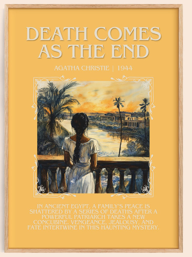 Death Comes as the End Minimalist Book Poster by Agatha Christie