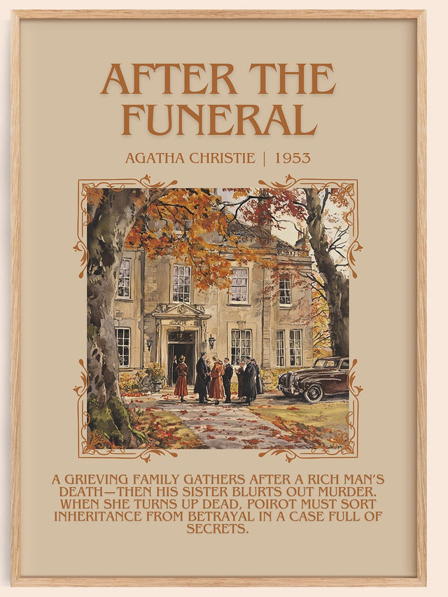 After the Funeral Minimalist Book Poster by Agatha Christie