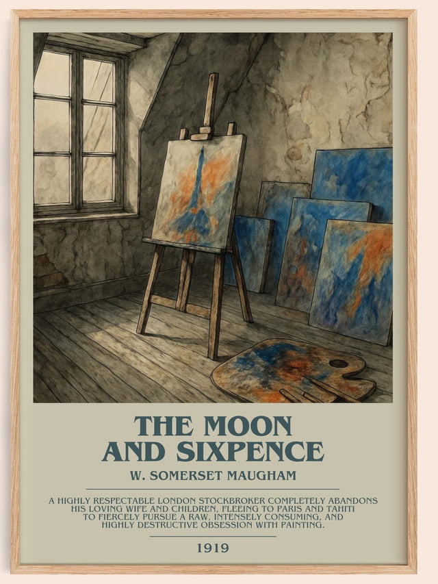 The Moon And Sixpence Bookish Wall Art by W. Somerset Maugham