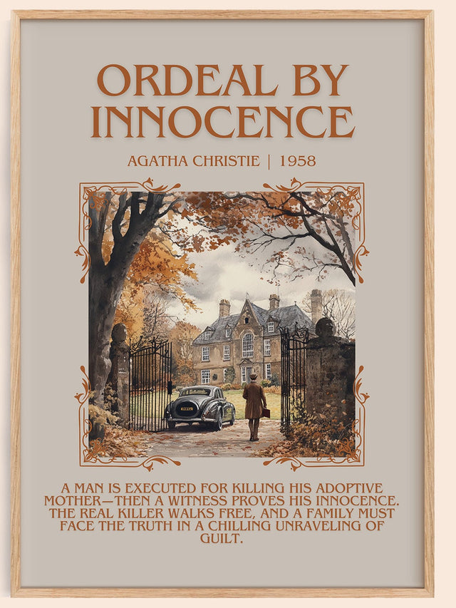 Ordeal by Innocence Minimalist Book Poster by Agatha Christie