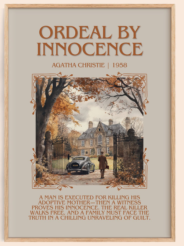 Ordeal by Innocence Minimalist Book Poster by Agatha Christie
