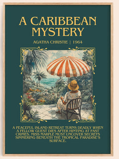 A Caribbean Mystery Minimalist Book Poster by Agatha Christie