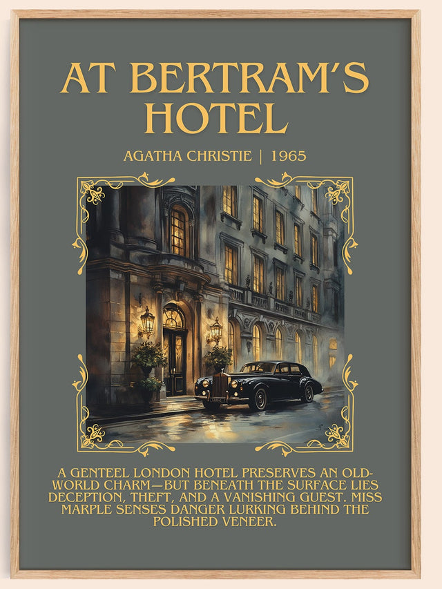 At Bertram's Hotel Minimalist Book Poster by Agatha Christie