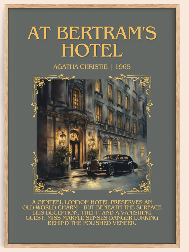 At Bertram's Hotel Minimalist Book Poster by Agatha Christie