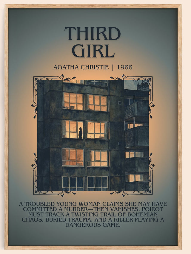 Third Girl Minimalist Book Poster by Agatha Christie