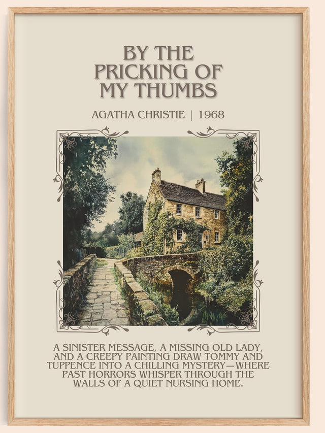 By the Pricking of My Thumbs Minimalist Book Poster by Agatha Christie