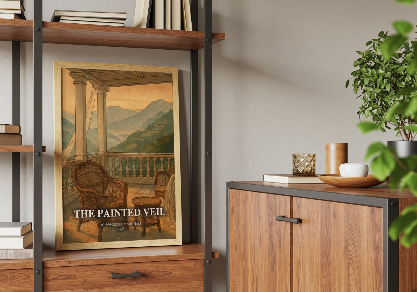 The Painted Veil book watercolour illustration paper finish options – matte satin gloss
