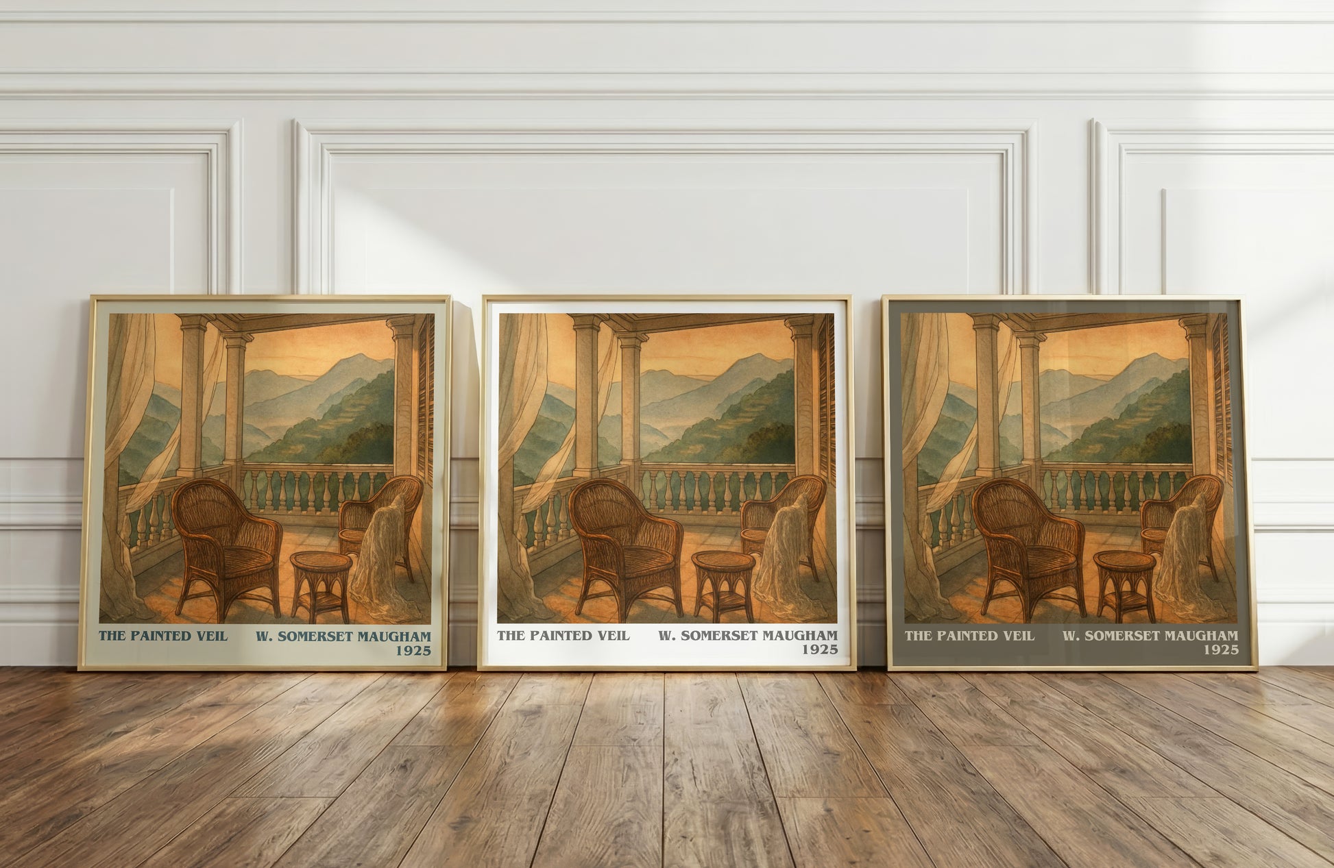 The Painted Veil literary art print colour and style options – W. Somerset Maugham book art