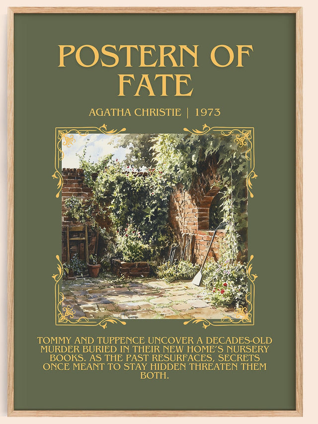Postern of Fate Minimalist Book Poster by Agatha Christie