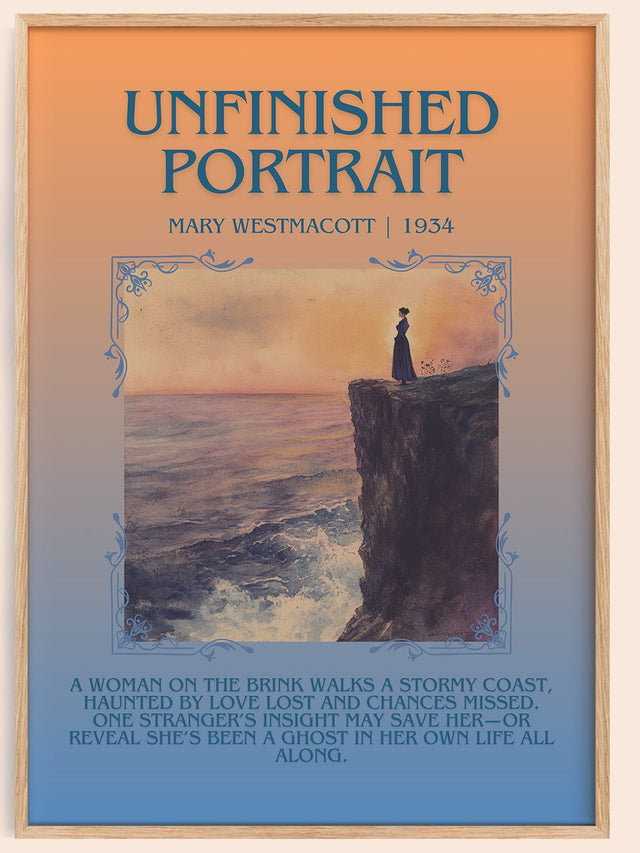 Unfinished Portrait Minimalist Book Poster by Mary Westmacott