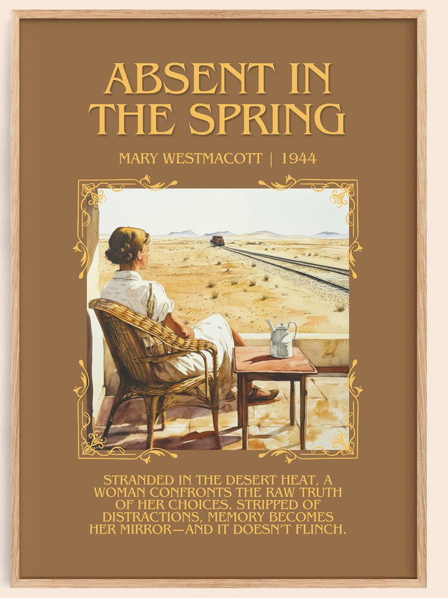 Absent In The Spring Minimalist Book Poster by Mary Westmacott