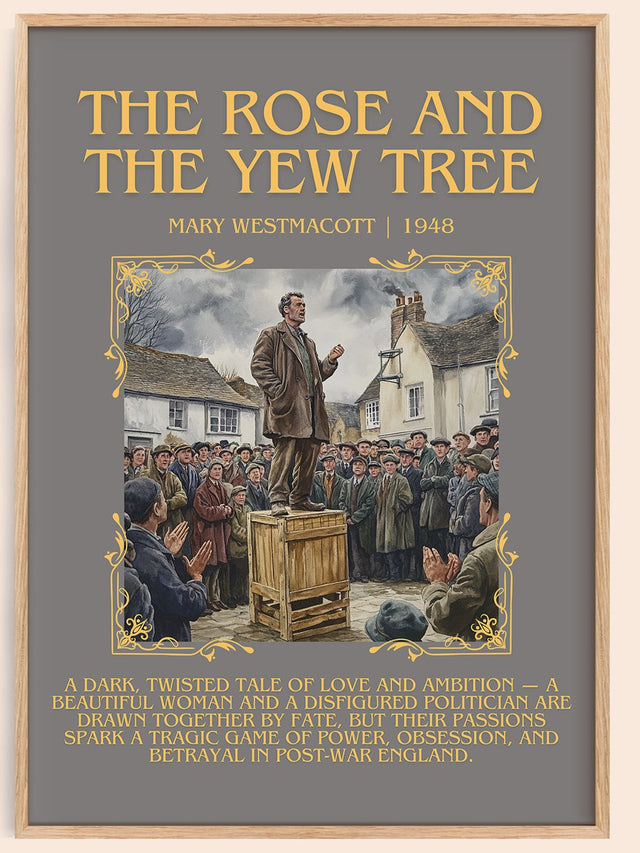 The Rose And The Yew Tree Minimalist Book Poster by Mary Westmacott