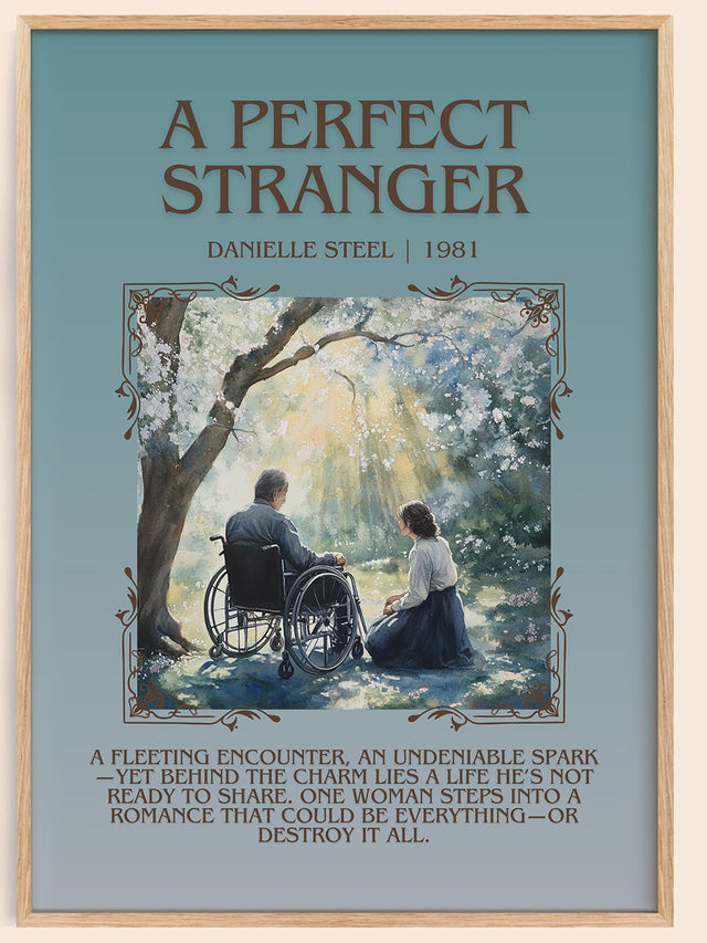 A Perfect Stranger Minimalist Book Poster by Danielle Steel
