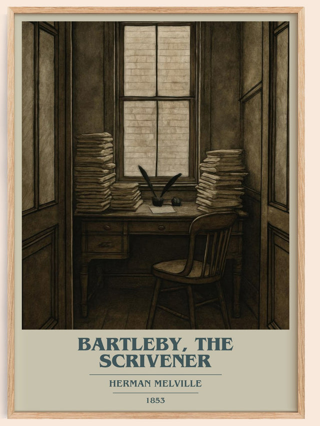 Bartleby, The Scrivener Book Cover Poster by Herman Melville
