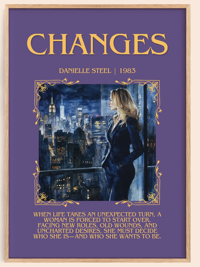 Changes Minimalist Book Poster by Danielle Steel