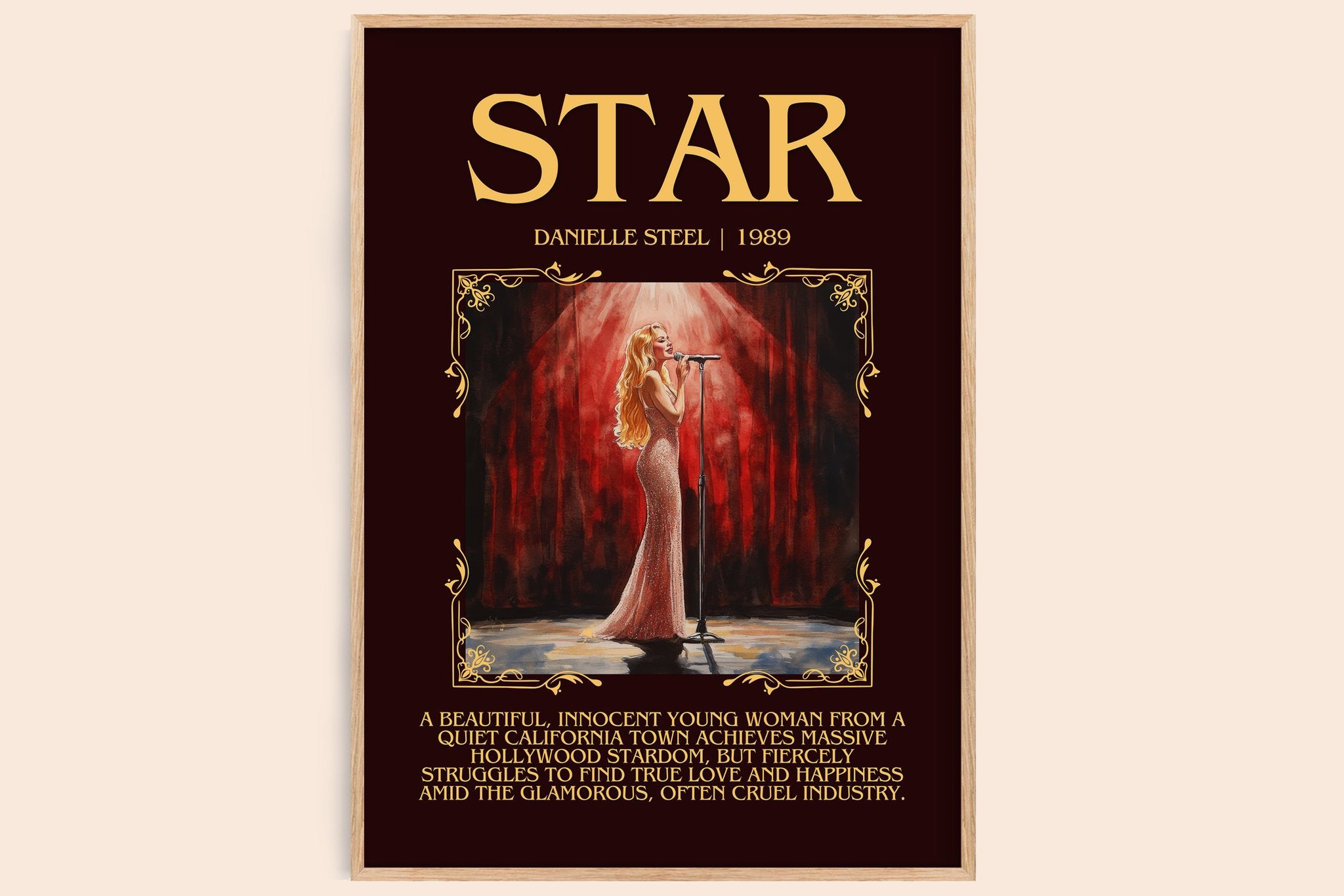 Star Minimalist Book Poster by Danielle Steel