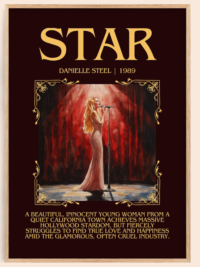Star Minimalist Book Poster by Danielle Steel