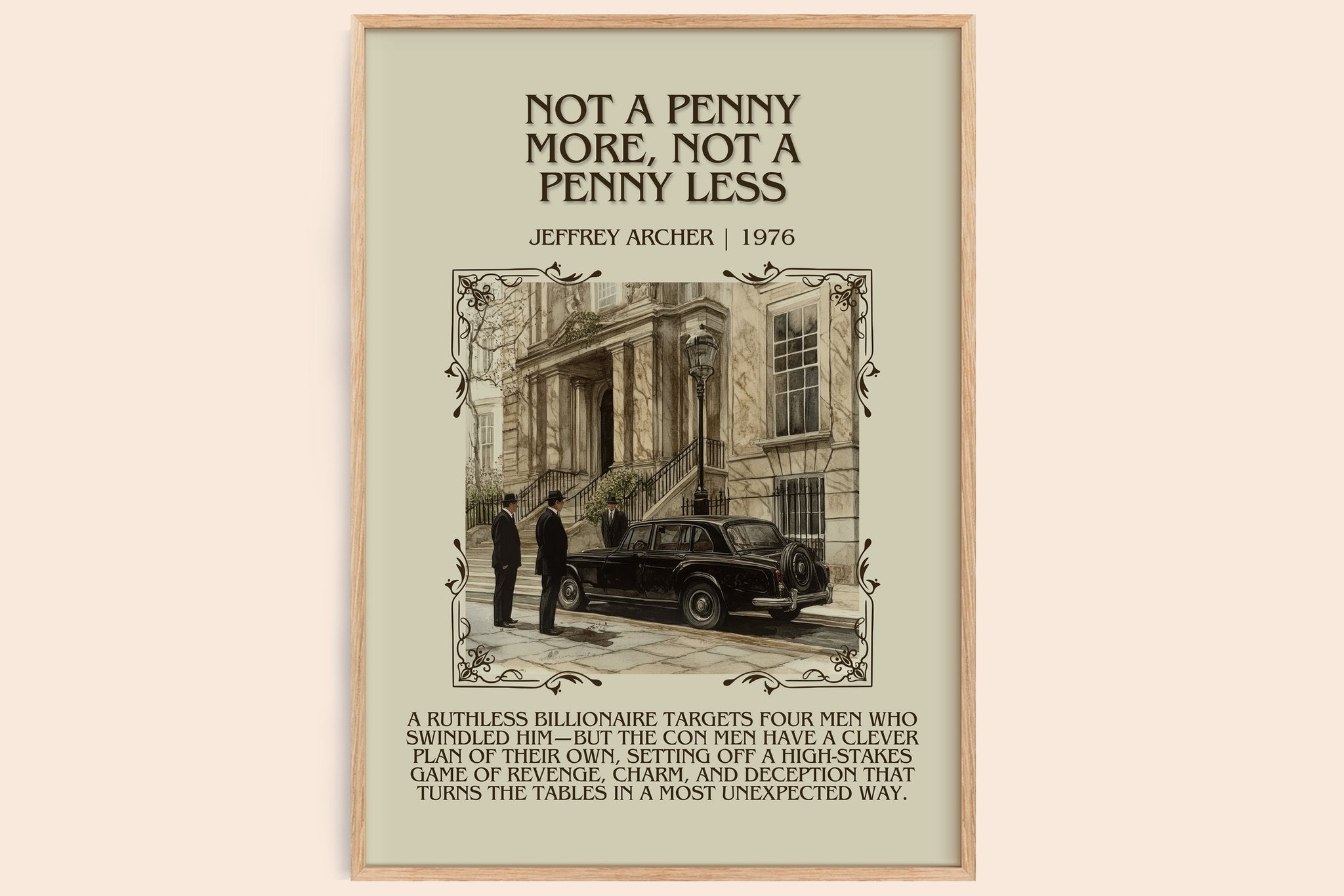 Not a Penny More, Not a Penny Less Minimalist Book Poster by J. Archer