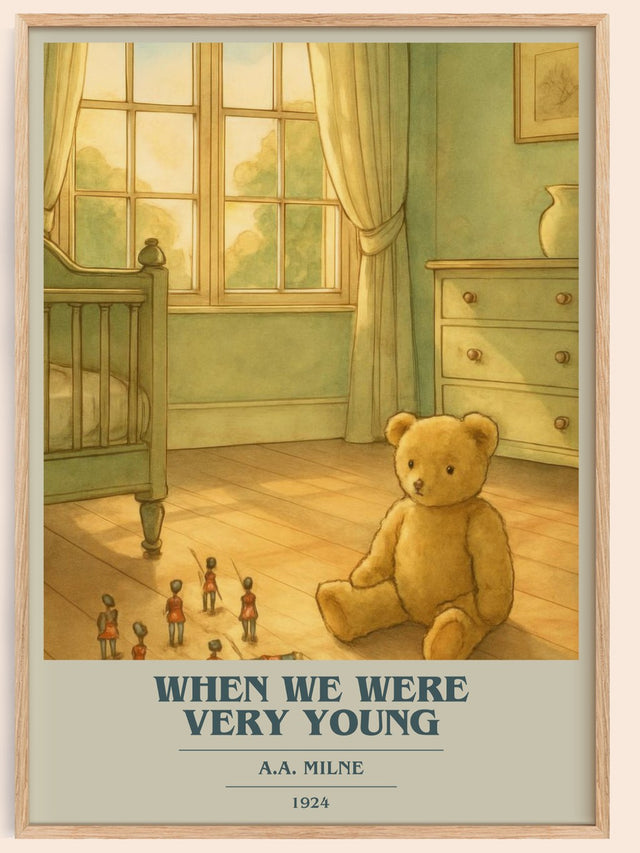 When We Were Very Young Book Cover Poster by A.A. Milne