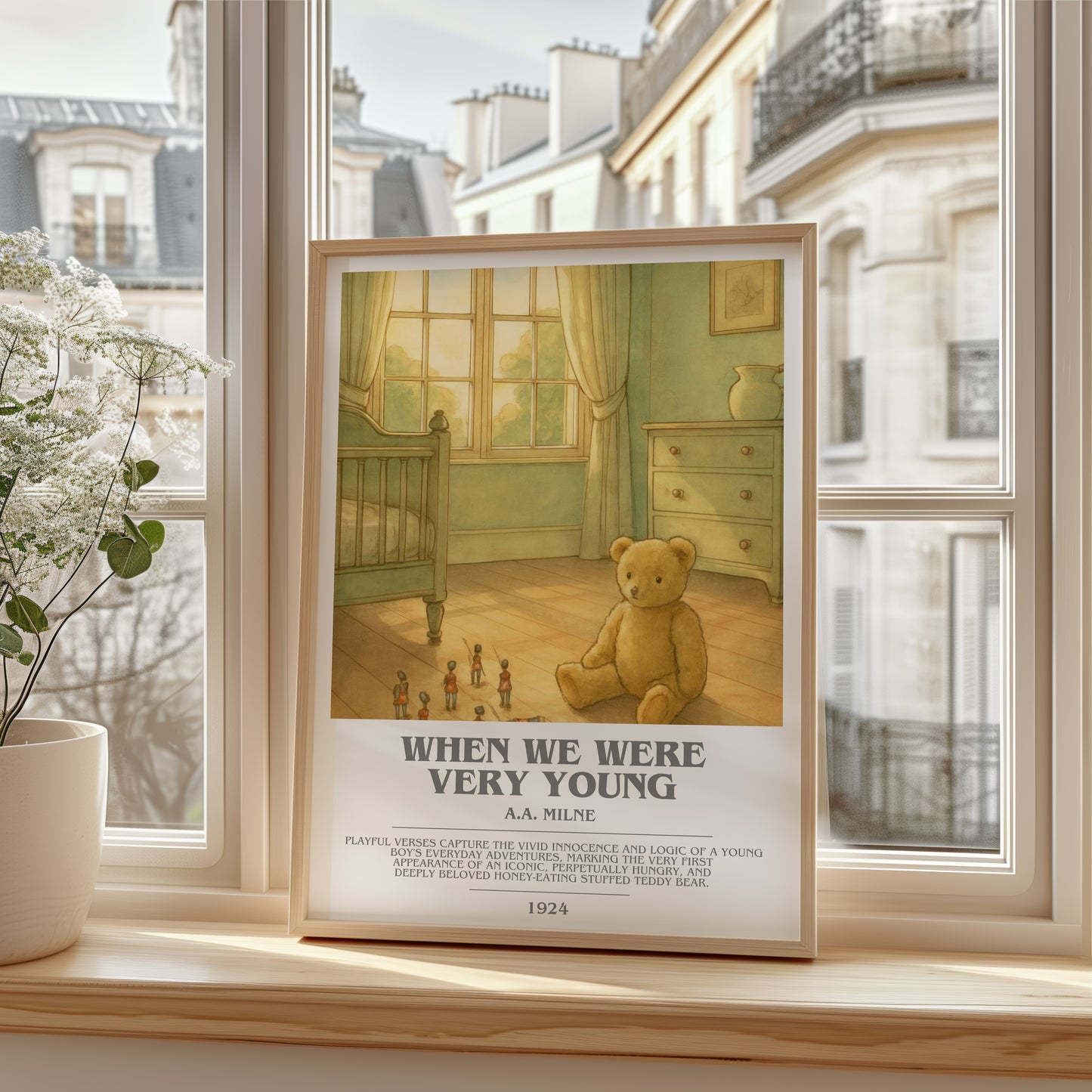 When We Were Very Young bookish poster colour and style options – A.A. Milne book art