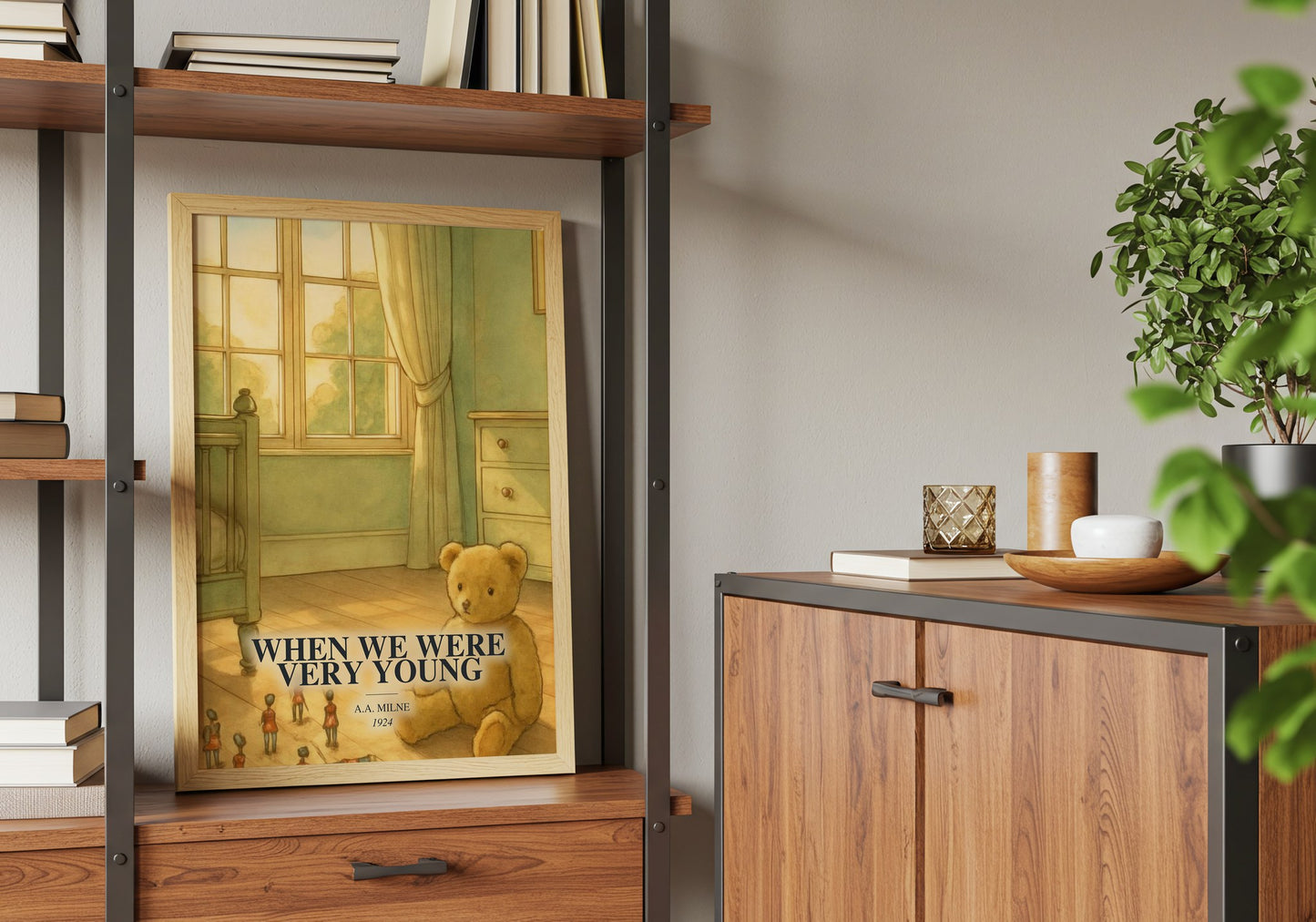 When We Were Very Young book watercolour illustration paper finish options – matte satin gloss