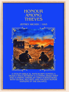 Honour Among Thieves Minimalist Book Poster by Jeffrey Archer – book poster