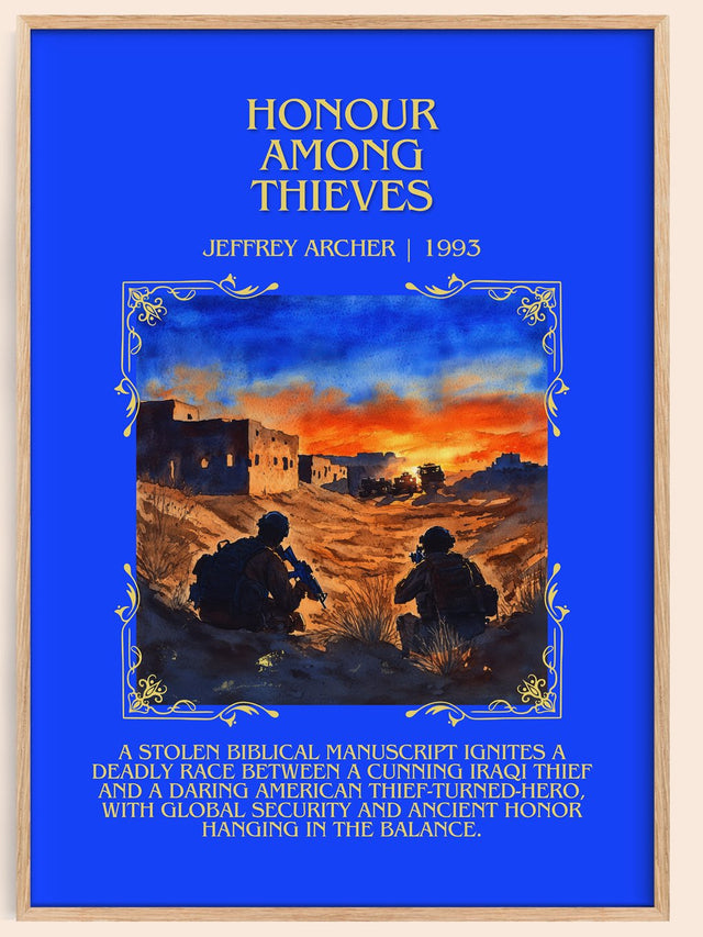 Honour Among Thieves Minimalist Book Poster by Jeffrey Archer