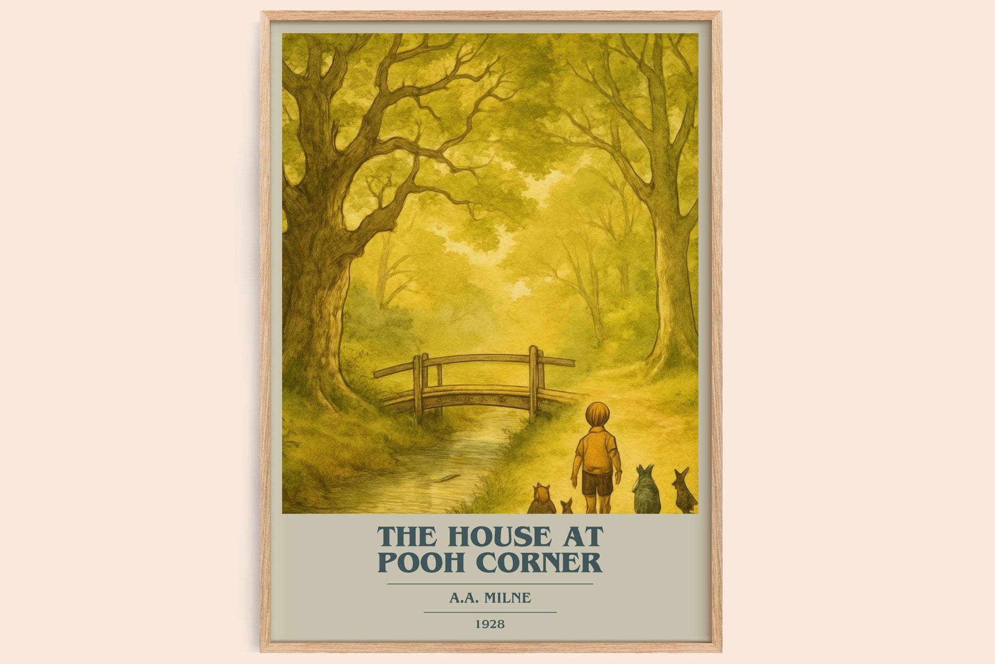 The House At Pooh Corner Book Cover Poster by A.A. Milne