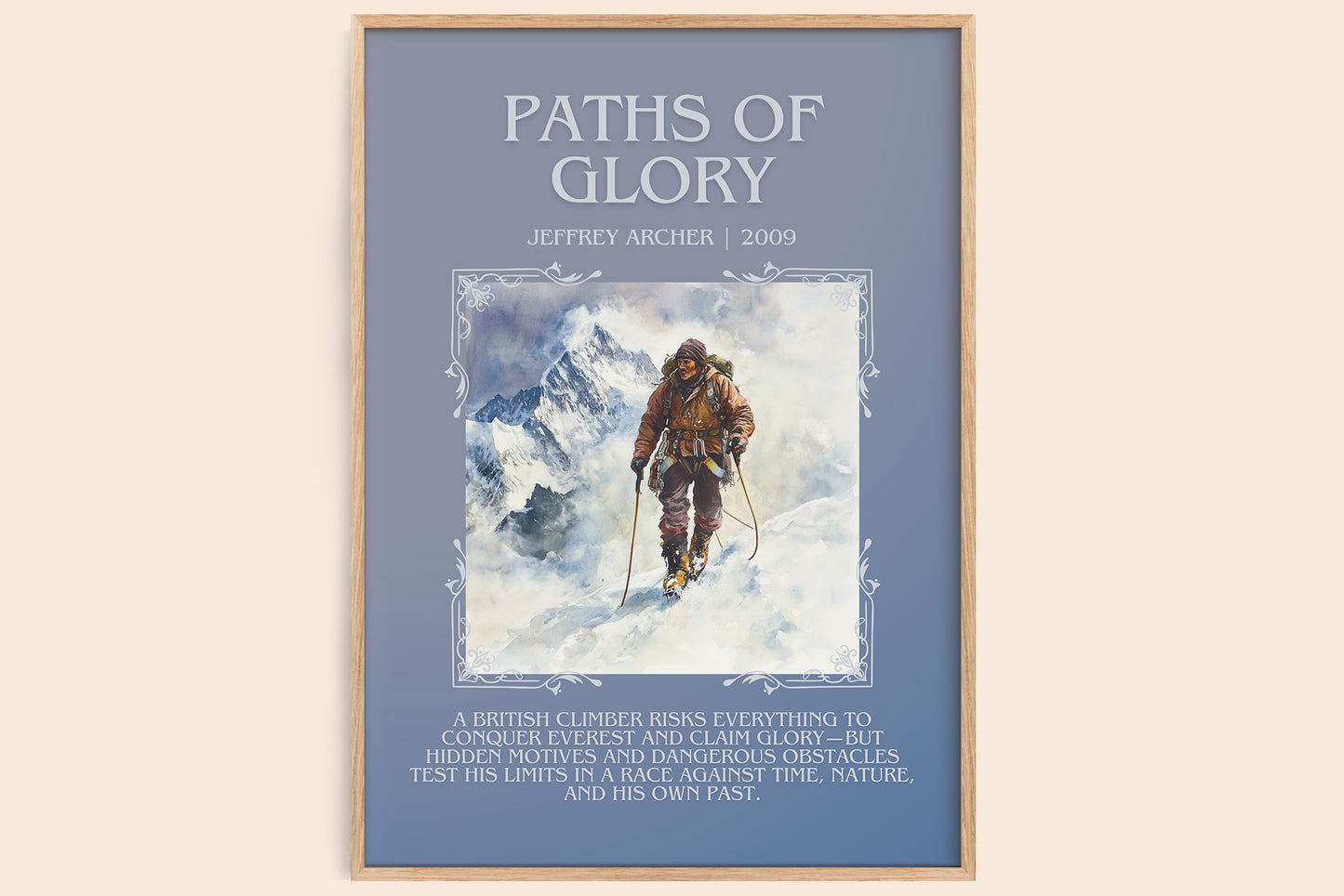 Paths of Glory Minimalist Book Poster by Jeffrey Archer