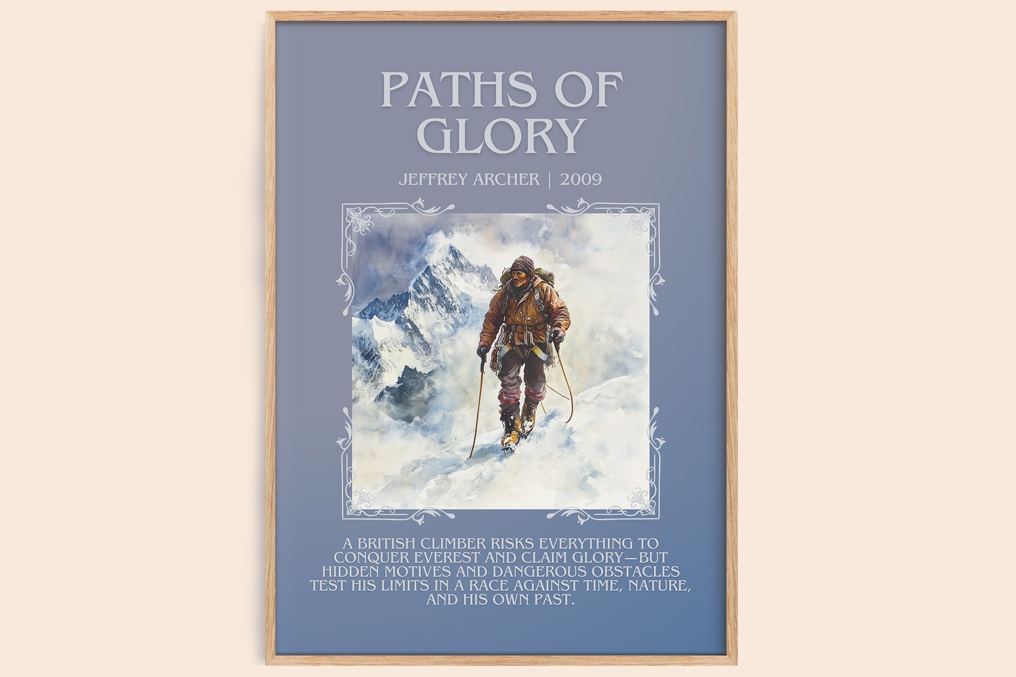 Paths of Glory Minimalist Book Poster by Jeffrey Archer