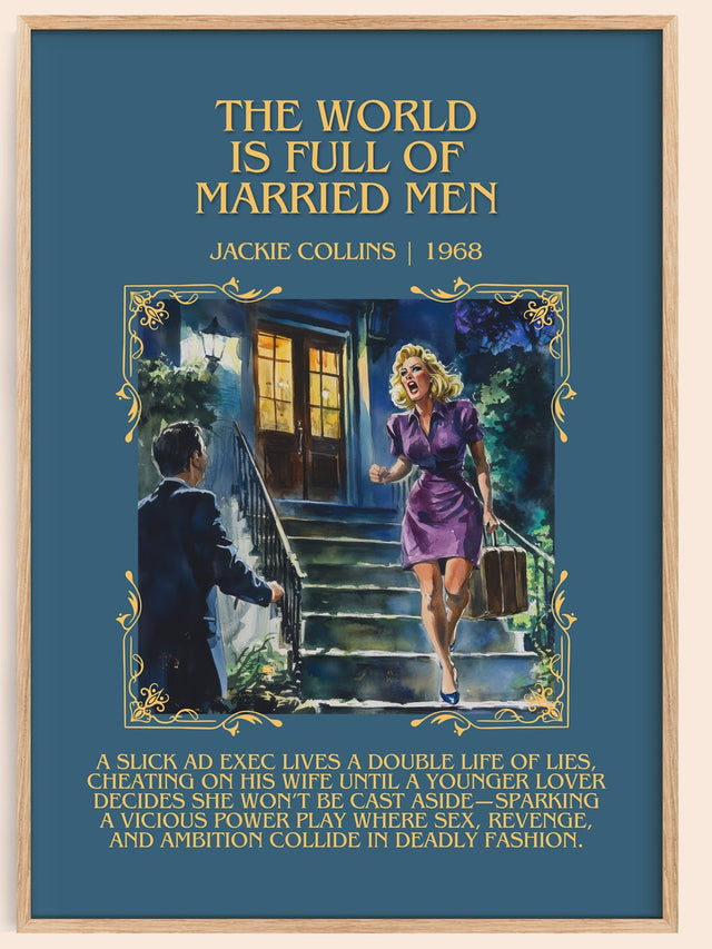 World is Full of Married Men Minimalist Book Poster by Jackie Collins