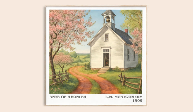 Anne Of Avonlea literary book poster by L.M. Montgomery – framed literary art print
