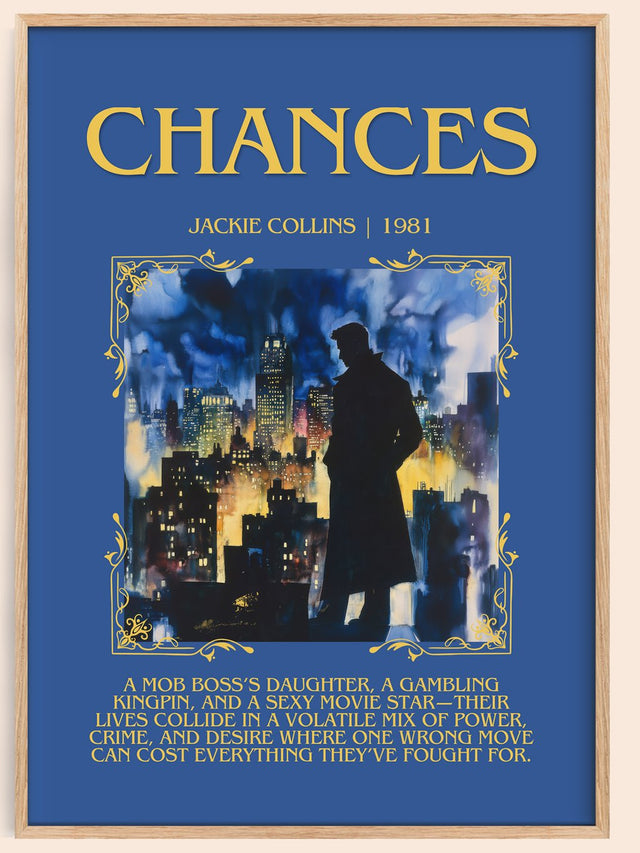 Chances Minimalist Book Poster by Jackie Collins