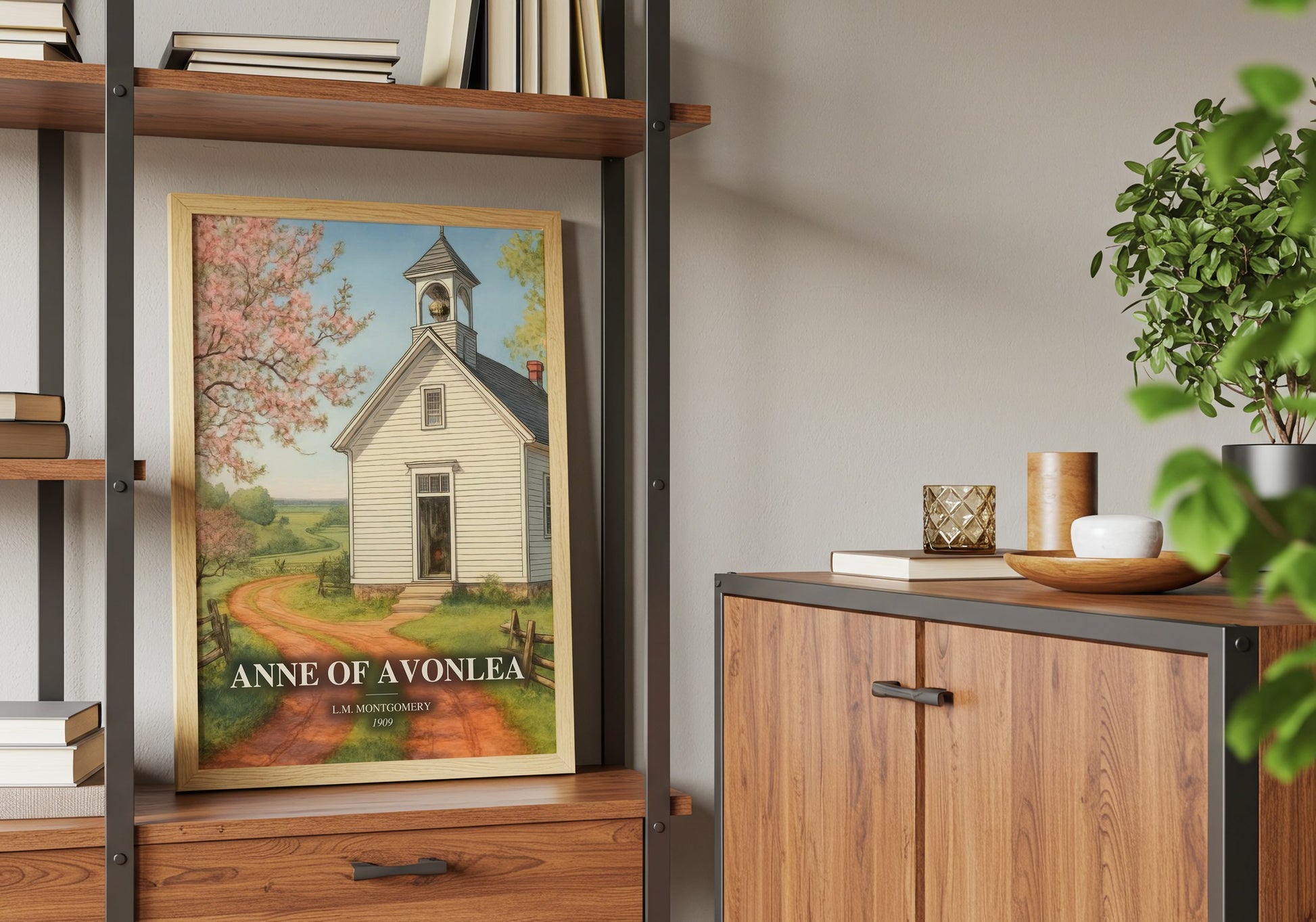 Anne Of Avonlea book watercolour illustration paper finish options – matte satin gloss