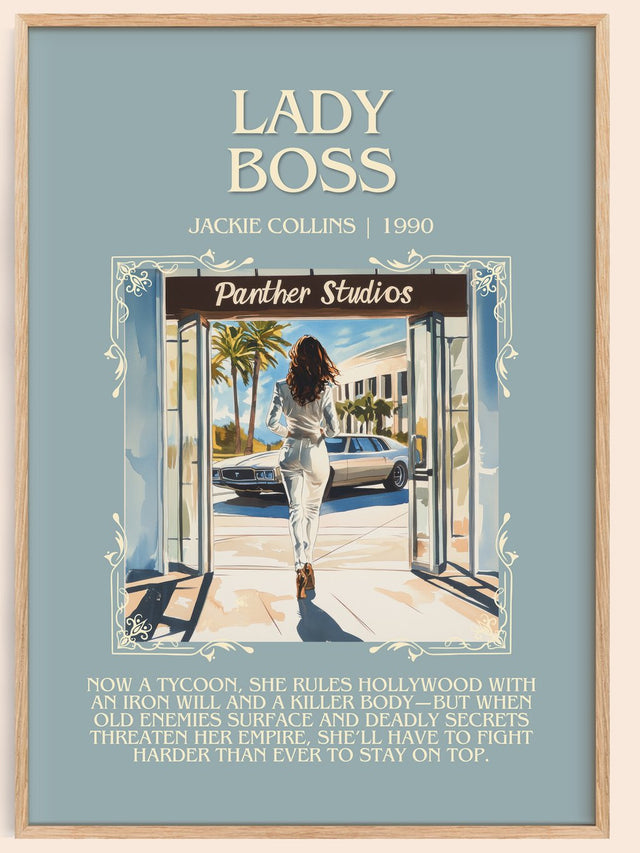 Lady Boss Minimalist Book Poster by Jackie Collins