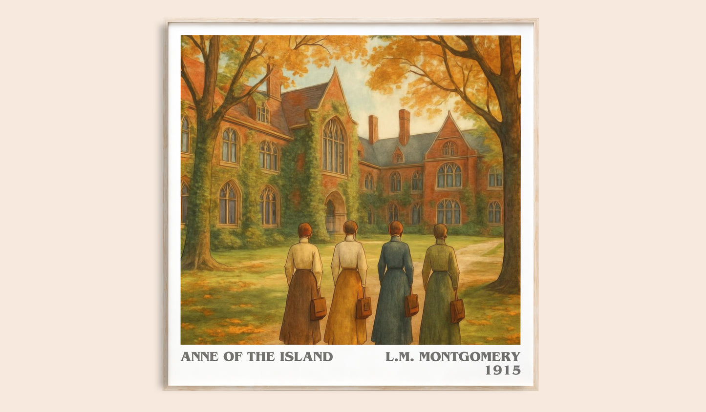 Anne Of The Island literary book poster by L.M. Montgomery – framed literary art print