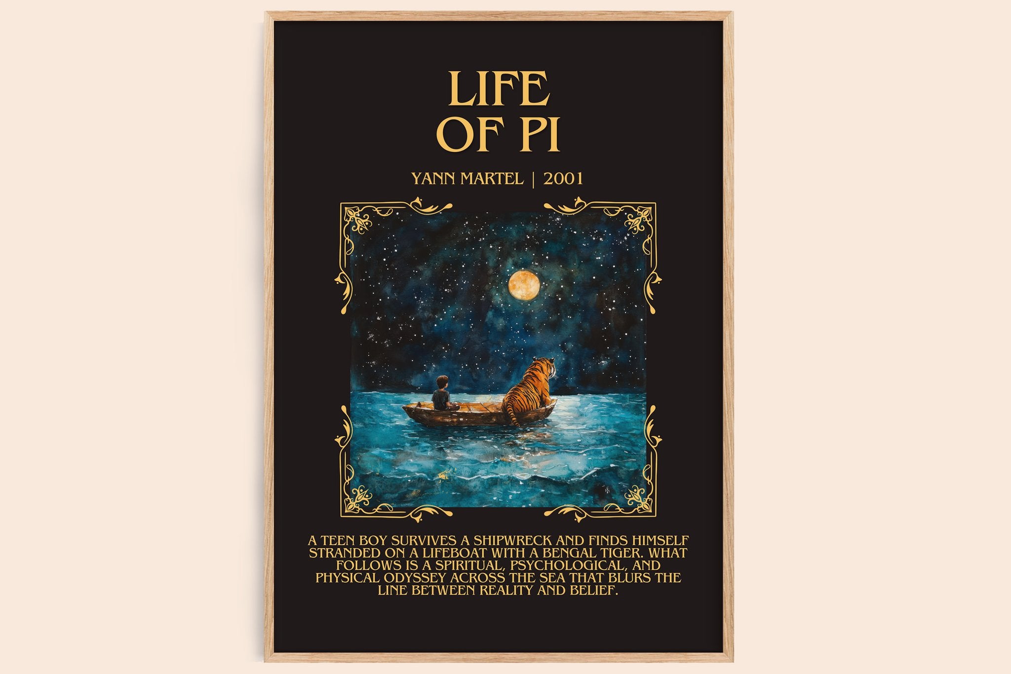 Life of Pi Minimalist Book Poster by Yann Martel