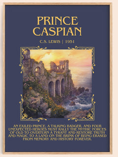 Prince Caspian Minimalist Book Poster by C.S. Lewis